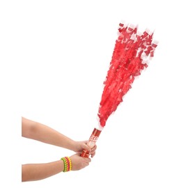 Generique - Party Popper Riesen Konfetti Dekoartikel rot 30cm