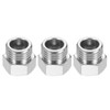 PATIKIL 1/8 to 1/4 Air Brush Hose Adapter 3 PCS
