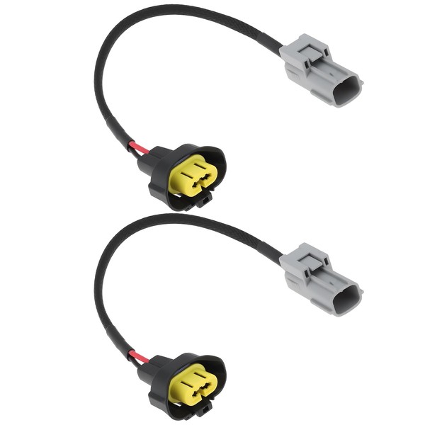 EMSea 2pcs Headlight HID To Halogen Conversion Wiring Harness Adapter