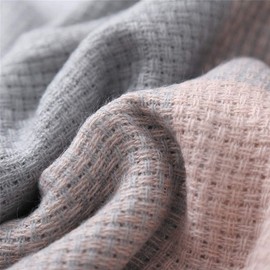 Dancila, XXL, Women’s Scarf, Chequered, Oversized, Square, Blanket Scarf, Autumn/Winter Scarf, Check, Tartan, Stripes, Plaid, Pattern, Oversized, Fringe, Poncho -