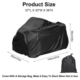 Large Car Toy Cover - Heavy Duty 420D Oxford Fabric, Waterproof Universal Anti-UV Covers for Kids Electric Vehicle, Kids Ride-On Toy Car Cover for Outdoor Indoor(57 * 33 * 38INCH)