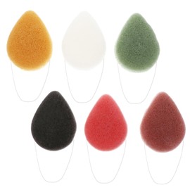 FRCOLOR 6pcs Facial Cleansing Sponges for Deep Cleaning and Exfoliation Gentle Makeup Remover Puff for Daily Use and Sensitive Skin Multi-color Sponge
