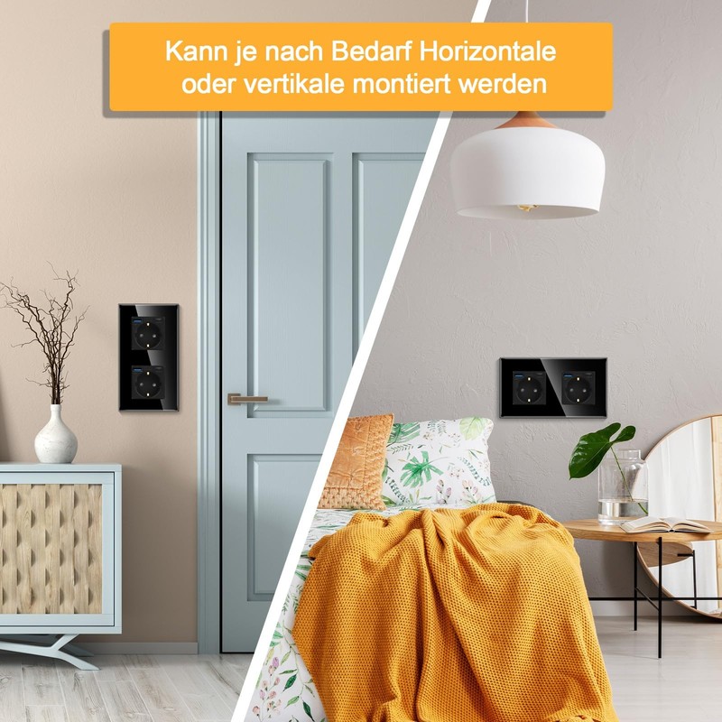 CNBINGO Single Socket with 2 x USB Ports (20 W