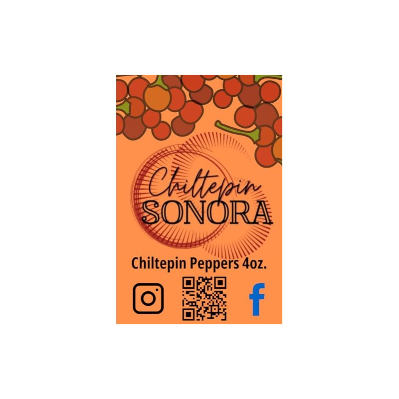 Chiltepin Sonora Sun-Dried Peppers, 4 oz Bottle