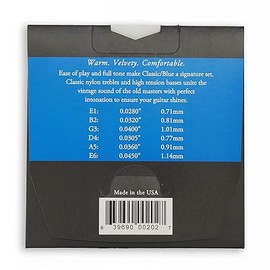 Augustine Cuerdas Classic Blue - Cuerdas de guitarra clásica de alta tensión - La cuerda original de nailon - 1 juego