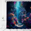Ocean Underwater World Shower Curtain for Bathroom,70x70 Inch