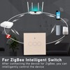 For Tuya Zigbee Light Switch 3‑Gang Remote Control Touch Switch