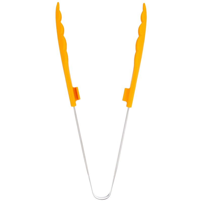 PRO SERIES Antibacterial Heat Resistant Color Tongs with Stopper, Multi,
