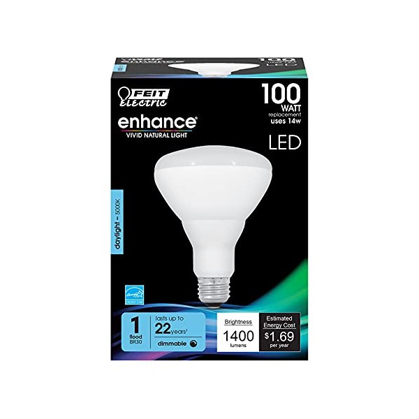 Feit Electric BR30 E26 (Medium) LED Bulb Daylight 100 Watt
