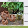 Decorative Rust Ball for Garden Set of 3 in 3