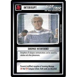Decipher Star Trek CCG 1E Premier Limited (B Border) SUBSPACE Interference 137C