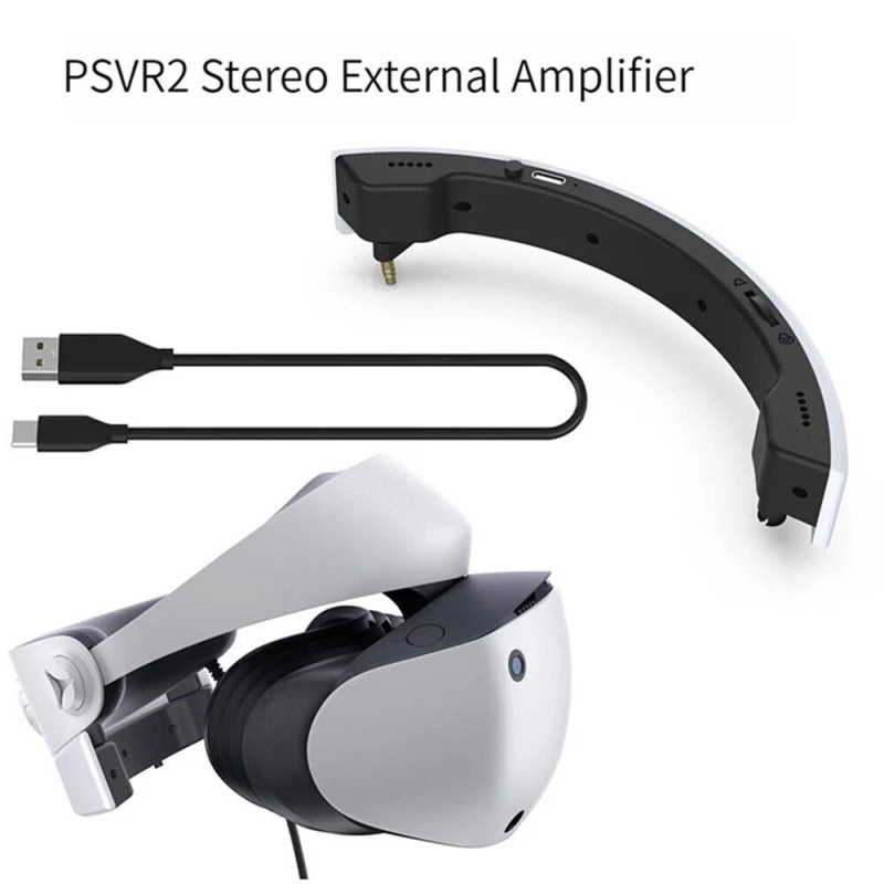 For PS VR2 VR Headset Helmet Stereo External Amplifier Mini