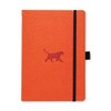 Dingbats D5008O Medium A5 Plus Wildlife Lined Hardcover Notebook - Orange Tiger