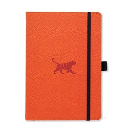 Dingbats D5008O Medium A5 Plus Wildlife Lined Hardcover Notebook - Orange Tiger