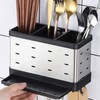 Utensil Holder Stainless Steel Multifunctional Wall Mount Utensil Drying Rack
