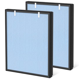2 Pack HSP002 Replacement Filter Compatible with HATHASPACE HSP002 Smart Air Purifiers, 4-in-1 HEPA and Activated Carbon Filter