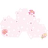 Sanrio YG15-1 P91015 Standard Paper Pink Bouquet (Small)