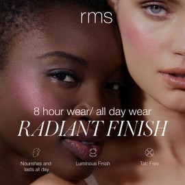 RMS Beauty ReDimension Hydra Powder for Cheeks - Cream Blush, Makeup Blush, and Face Highlighter in One