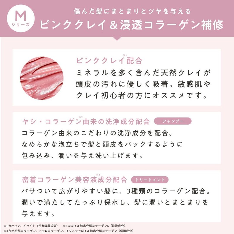 CLAYGE Shampoo M, Moist & White Jasmine & Musk Scent,