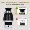 3/4 HP Corded Garbage Disposal for Kitchen Sinks, TECASA Continuous