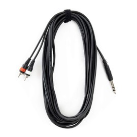 MUSIC STORE Insert Cable 6 m RCA to 6.3 mm Stereo Jack
