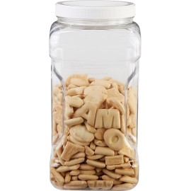 Rubbermaid Square Storage Jar Plastic Screw Cover 1 Gallon