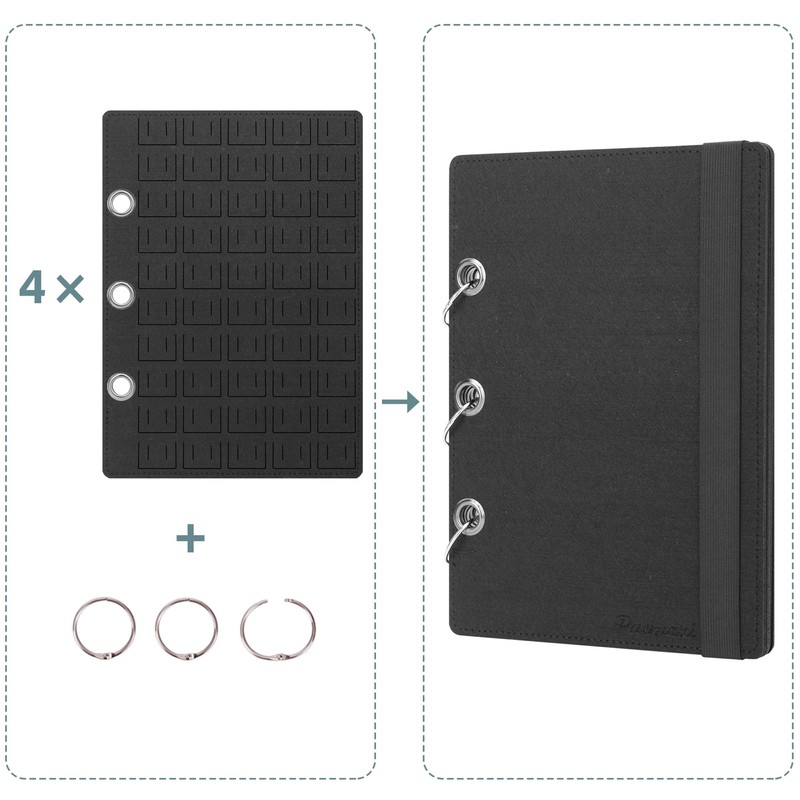 PACMAXI Pin Display Book - Flip-Page Enamel Pin Collection with