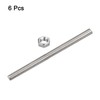 sourcing map 6 Pcs M8 x 200mm Fully Threaded Rod