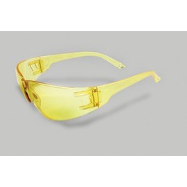 Radnor Classic Series Safety Glasses With Amber Frame And Amber Polycarbonate Anti-Scratch Lens