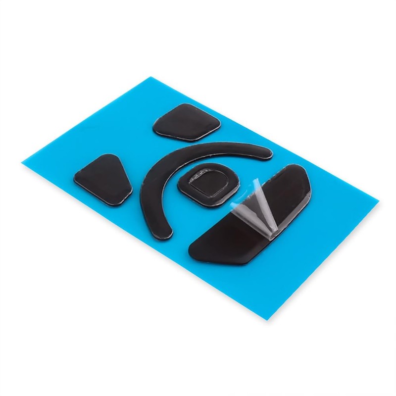 2 Sets Black Rounded Curved Edges Mouse Feet Pads Skates