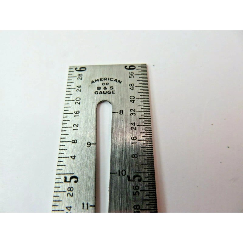 GENERAL No. 310 6" Ruler w/ B & S Gauge