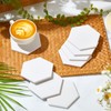 Zopeal 96 Pcs Ceramic Tiles for Crafts Coasters Include Unglazed
