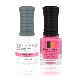 LeChat Perfect Match UV Gel + Nail Polish - PMS119 Cotton Candy