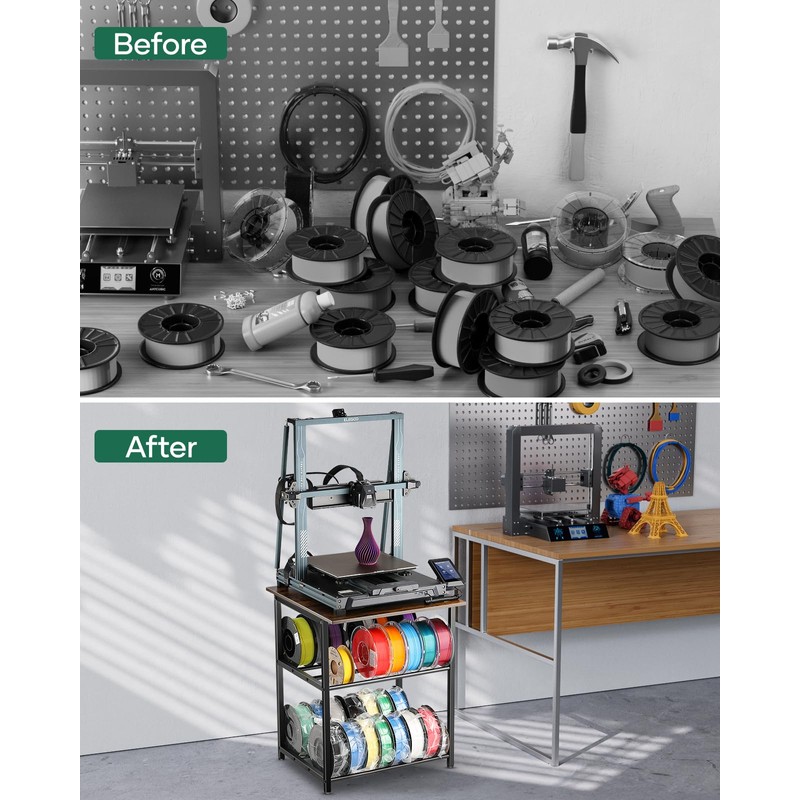 AHOWPD 3D Printer Stand with Filaments Storage - 3D Printer