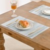 Leetaltree LightSteel Blue Placemats Set of 6 - Heat Resistant