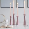 4 PCS Baby Pink Taper Candles - Rose Scented Candles