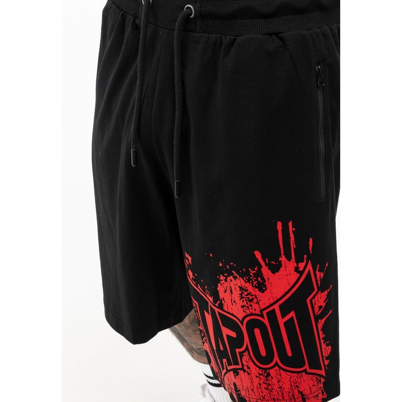 Tapout Men's Shorts, black / red, XL