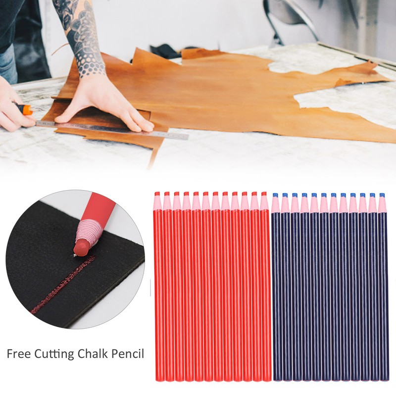 24Pcs Sewing Mark Chalk Pencil Tailor's Marking Tracing Tools Free