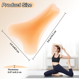 Dexspoeny 3 Pack Y Shape Concealer for Women, Reusable Invisible Self-adhesive Silicone Pads, Underwear Guard Seamless Hider Covers Silicone Insert for Bikini Leggings Swimsuits Yoga Pants Turquoise