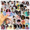 JENMLO 50 PCS Black Woman Christian Stickers, Inspirational Bible Verse