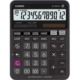 Casio DJ-120DPLUS-W-EP Plus Desktop Calculator with Check and Correct Function - Black