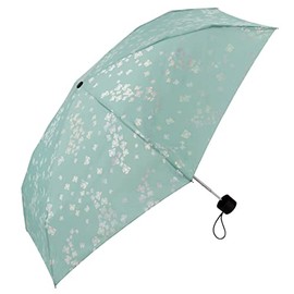 Pierre Cardin Mini Umbrella Women's Umbrella Pocket Umbrella Manual Lightweight Butterflies (Aquifer)