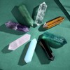 QINJIEJIE Rose Quartz Crystals Tower Large Healing Crystal 3.5" Natural
