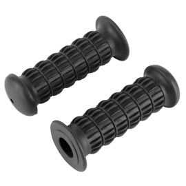 Aramox Motorcycle Handgrip, Universal 25-28 mm Motorcycle Rubber Handgrip Motorcycle Handlebar (Black)