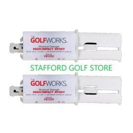 GolfWorks 2x Golf Club Epoxy Cartridges – 30ml Max Strength High Impact Adhesive for Club