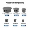 Plastic Hole Plugs, 5/6/8/10/13/25mm Flush Type Hole Plugs Locking Insert
