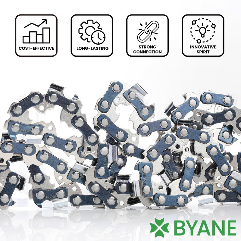BYANE 18 Inch Chainsaw Chain, 325" Pitch, 063" Gauge, 68