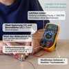 InputMakers Elektrobaukasten für Kinder mit Multimeter Digital, stromkreis bausatz kinder,