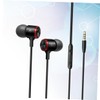 Operitacx Metal In-ear Earphones Heavy Bass Sound Quality Wired Control