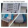TAROTKIN Attic Ladder Door Pull Down Hook Cord Stair System